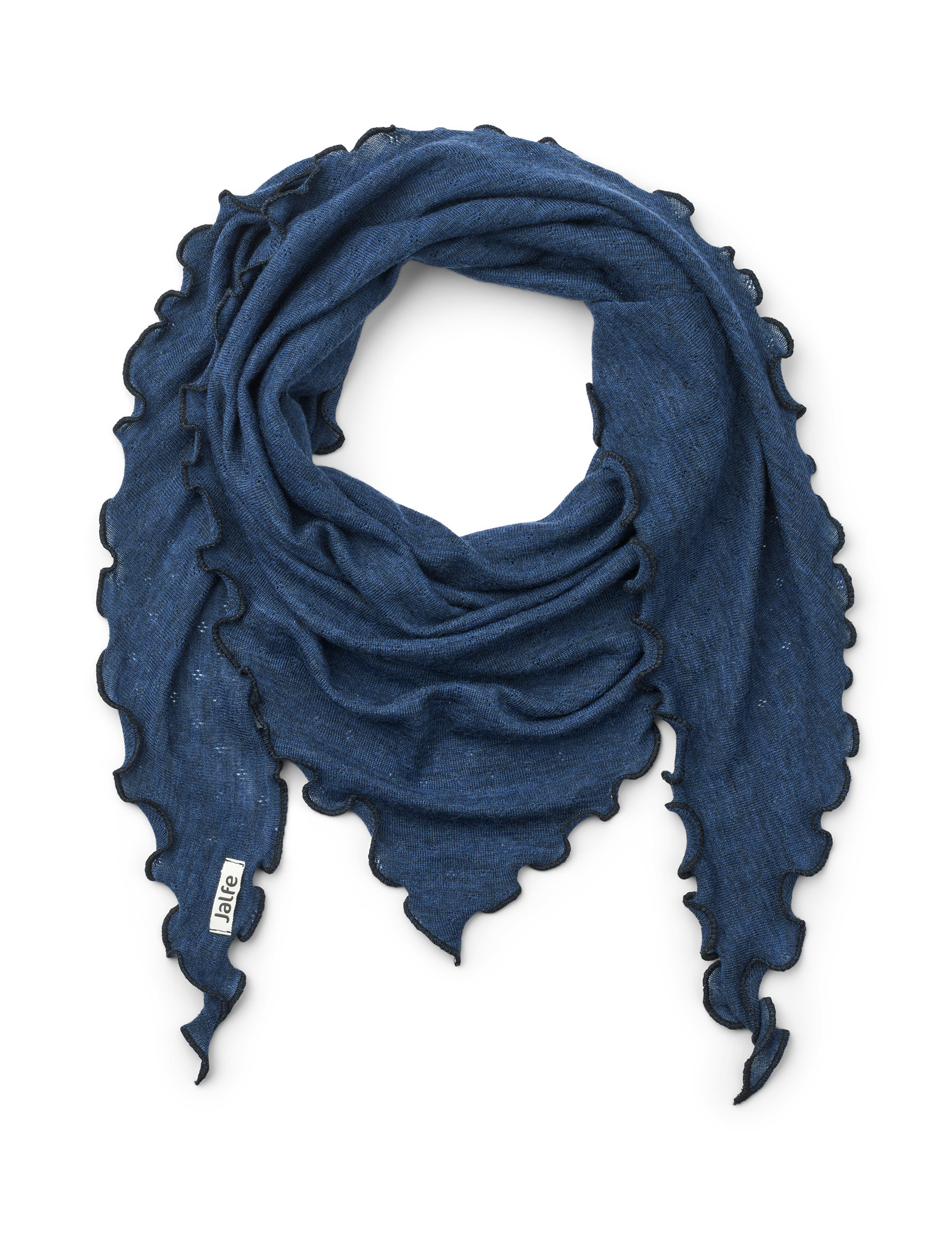 Scarf eyelet merino