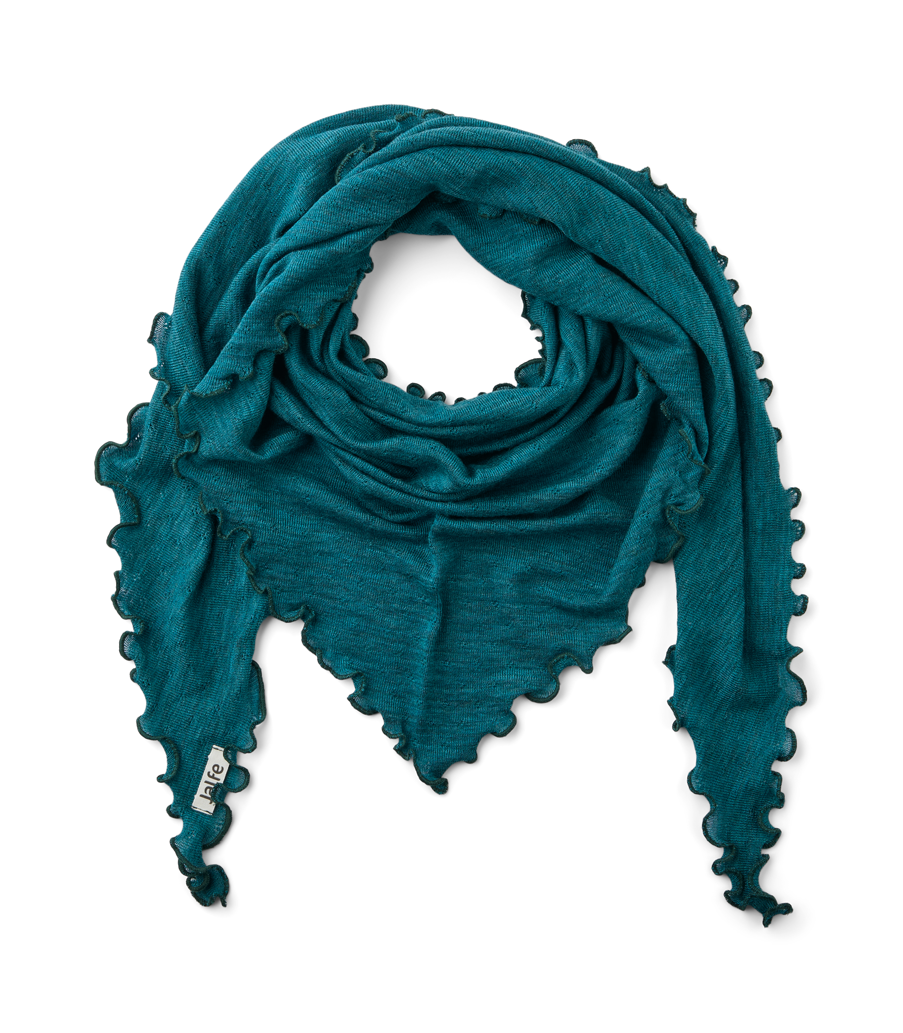 Scarf eyelet merino