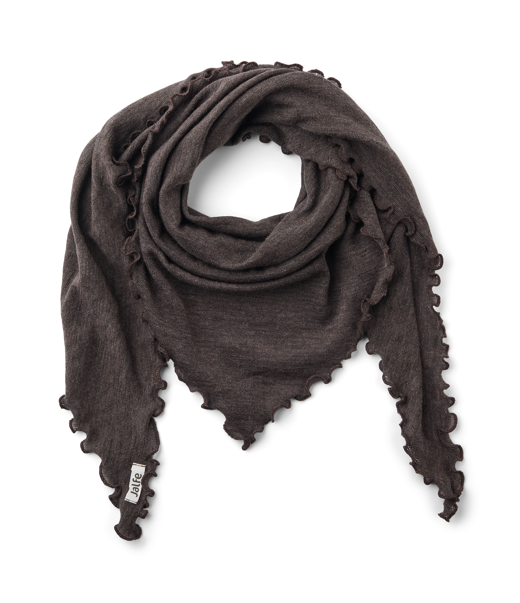 Scarf eyelet merino