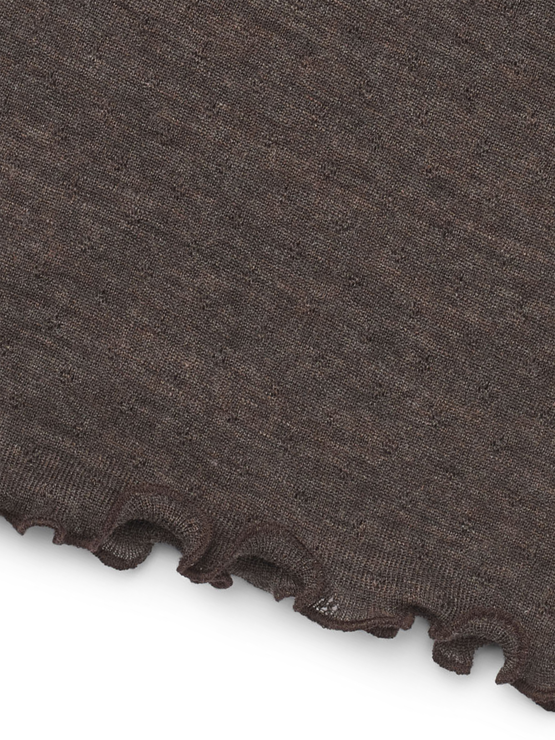Scarf eyelet merino