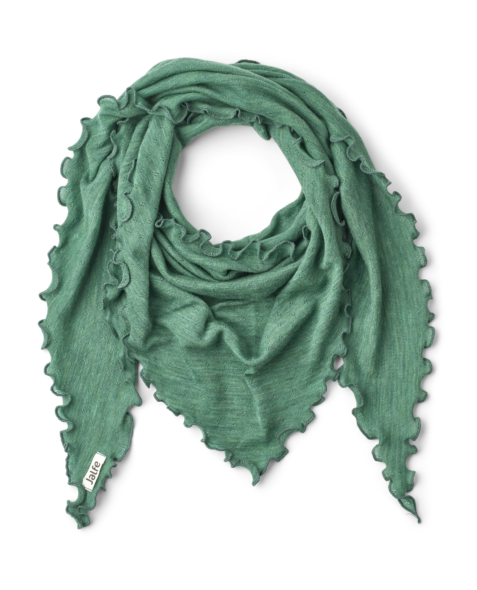 Scarf eyelet merino