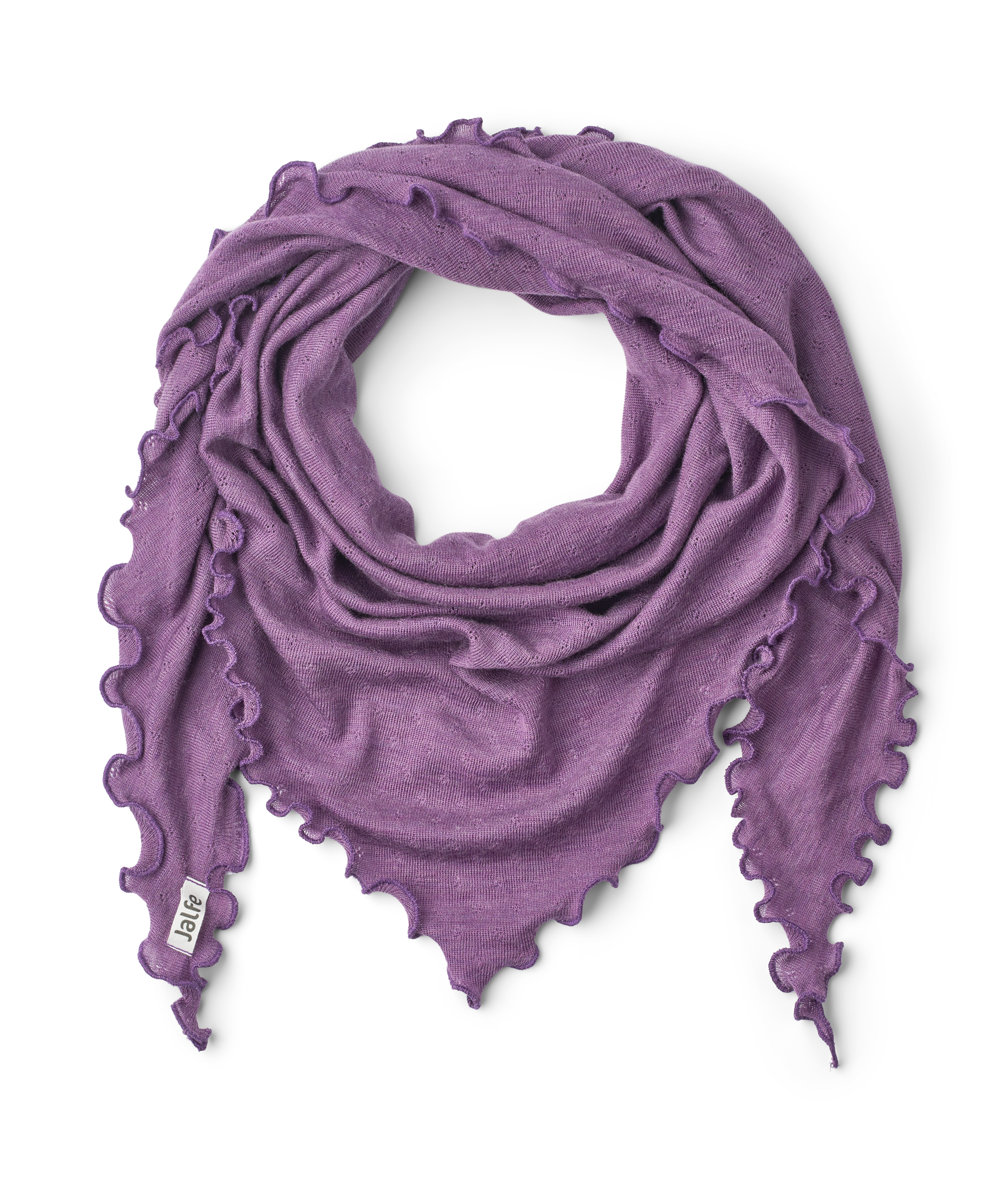 Scarf eyelet merino