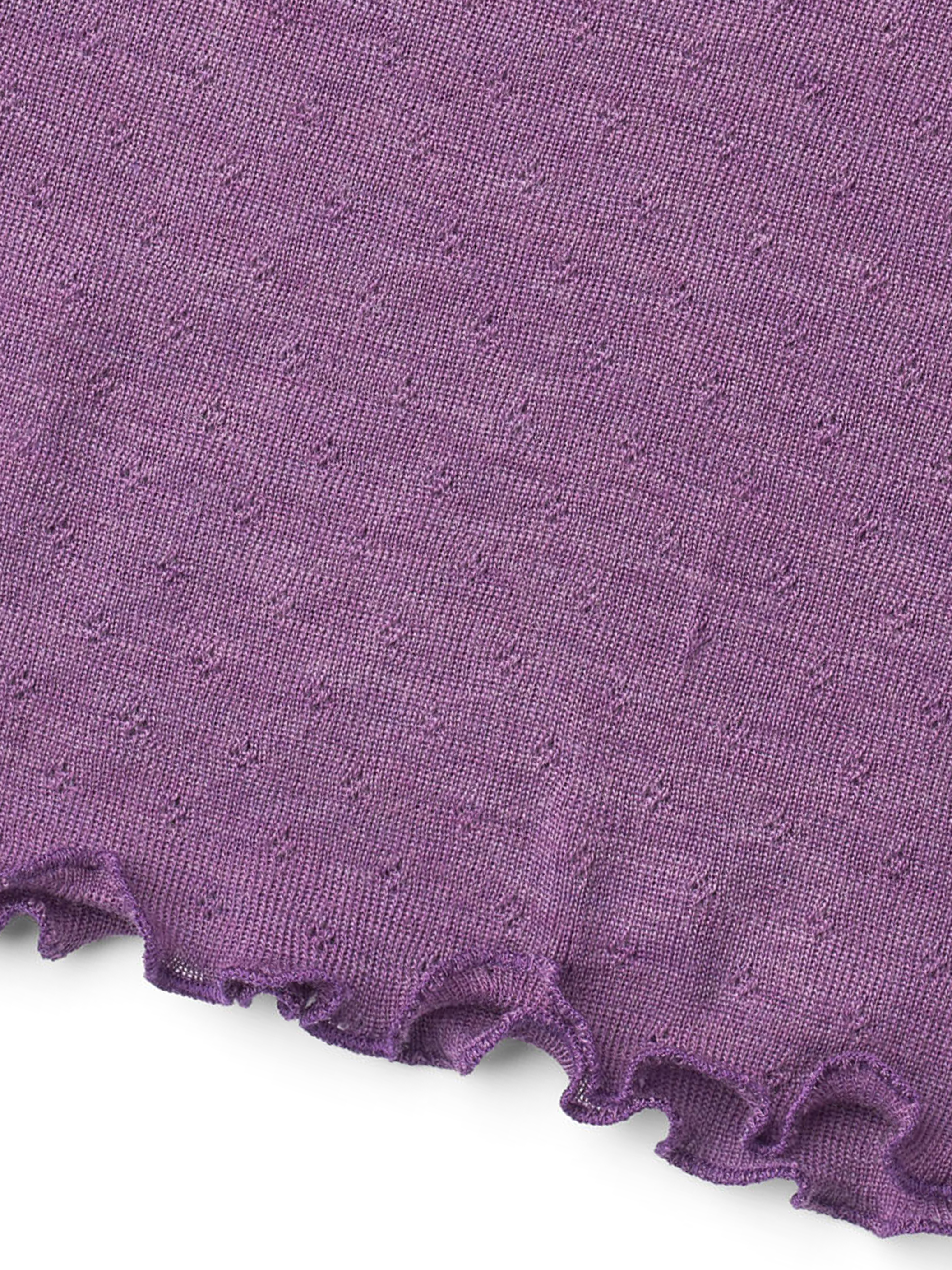 Scarf eyelet merino