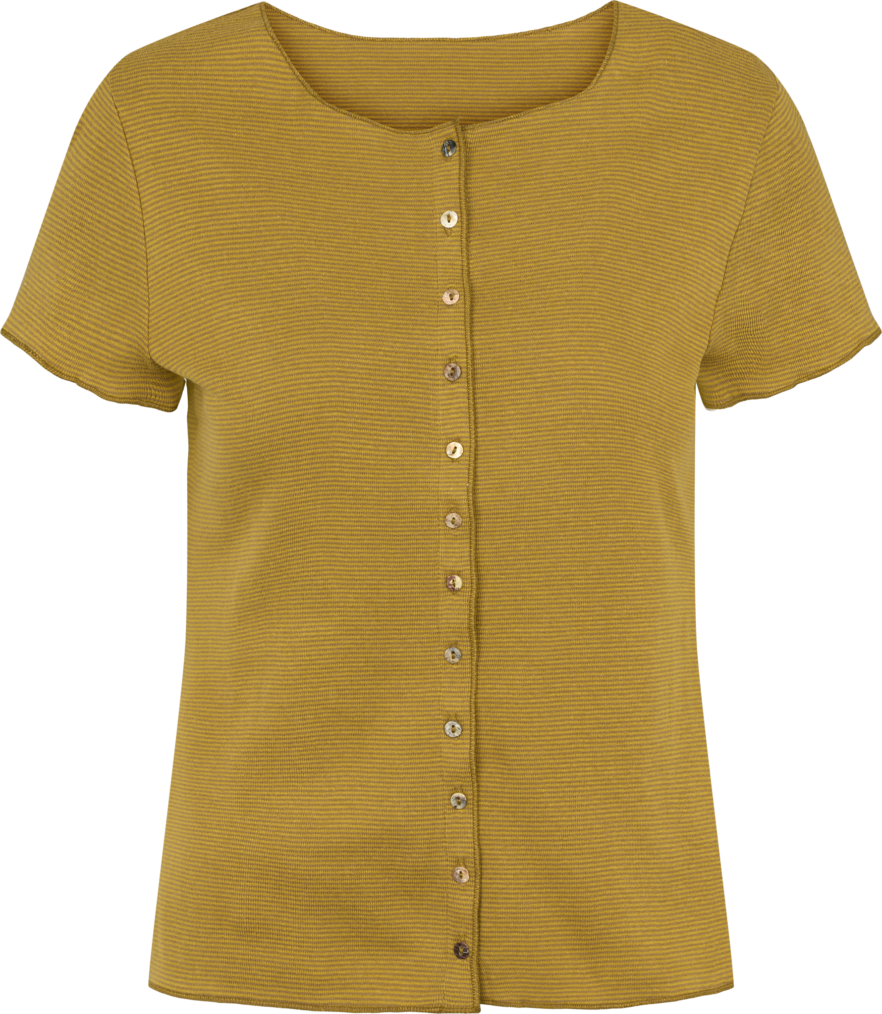 Button shirt s/s stripes organic cotton