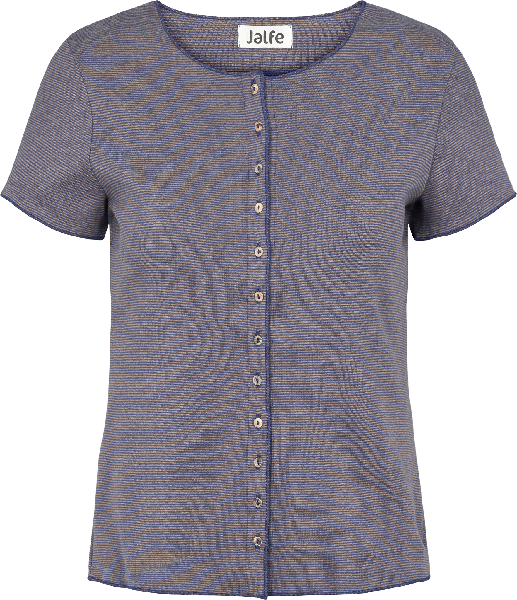 Button shirt s/s stripes organic cotton
