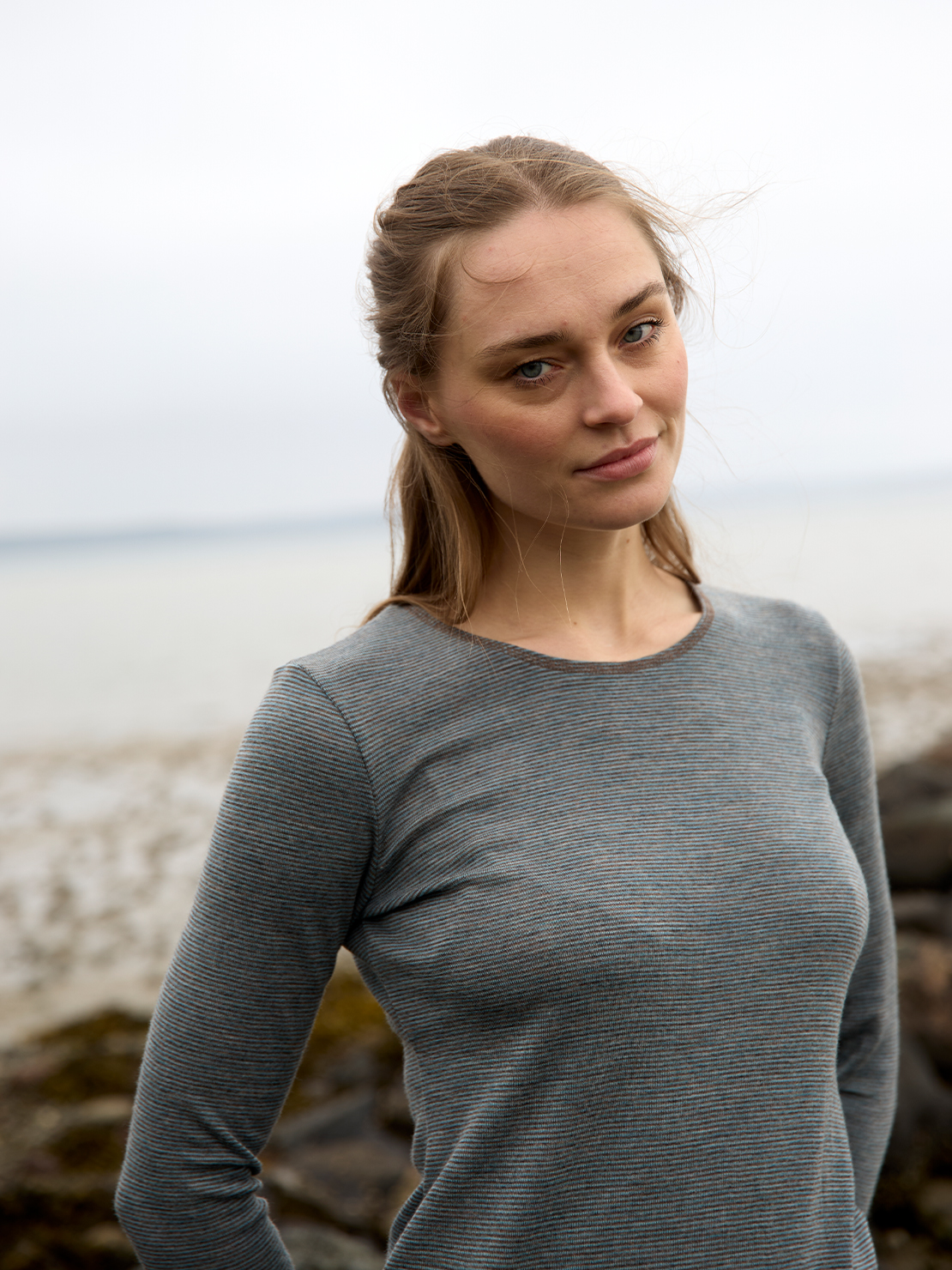 Shirt fine stripes merino