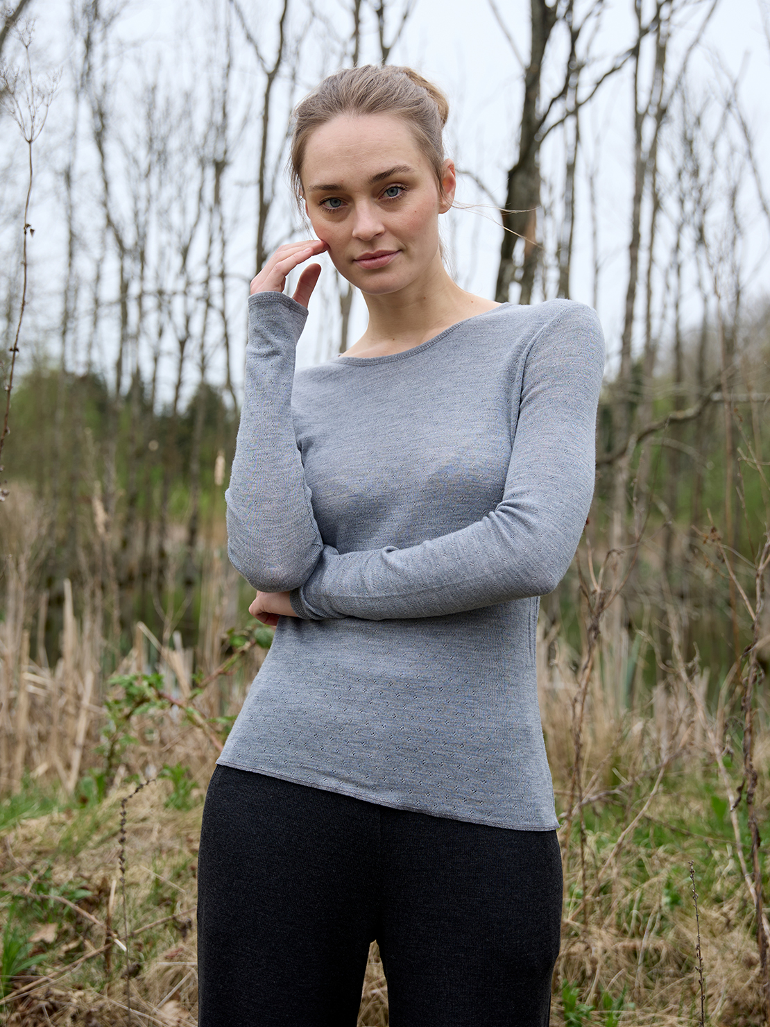 Shirt eyelet merino