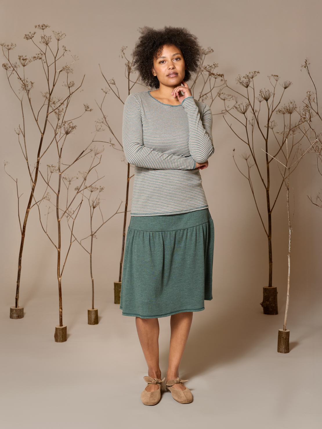 Ingvild skirt rib