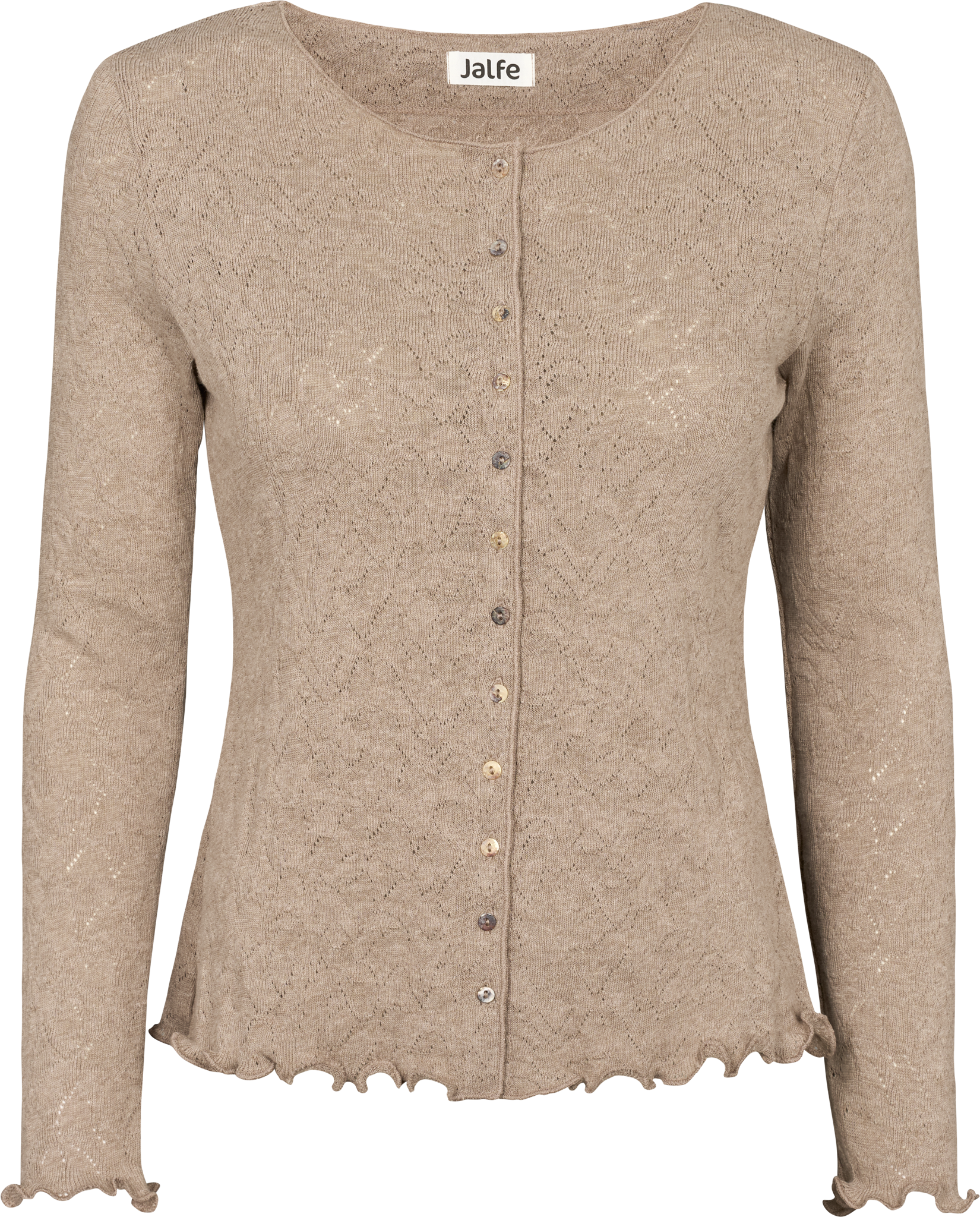 Cardigan jacquard organic cotton