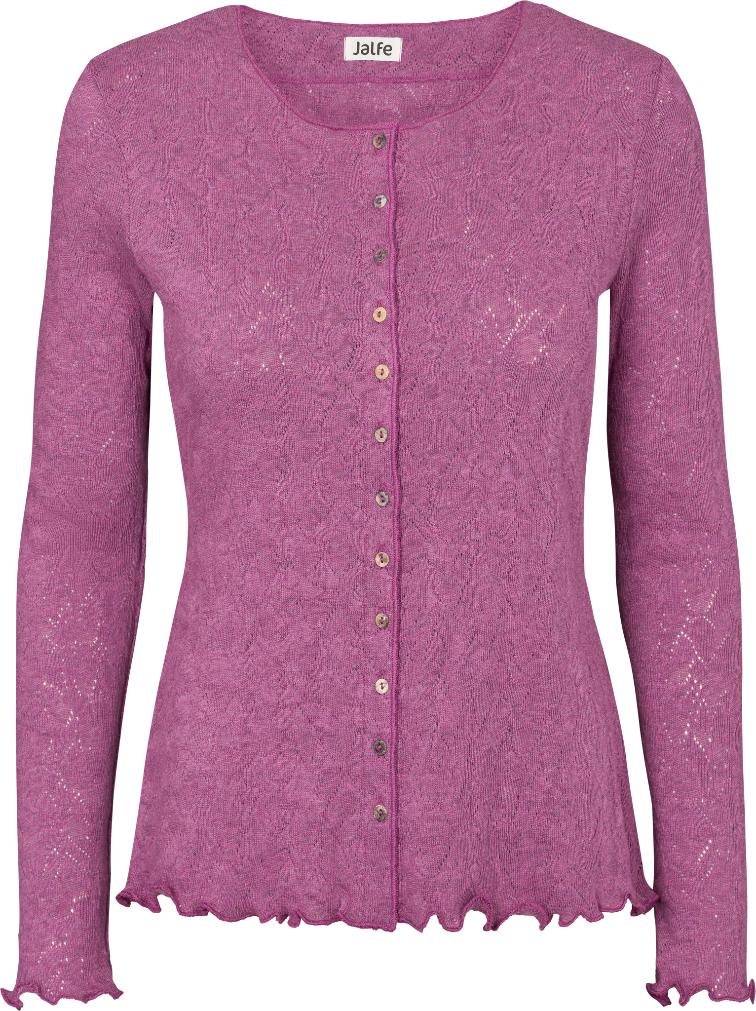 Cardigan jacquard organic cotton