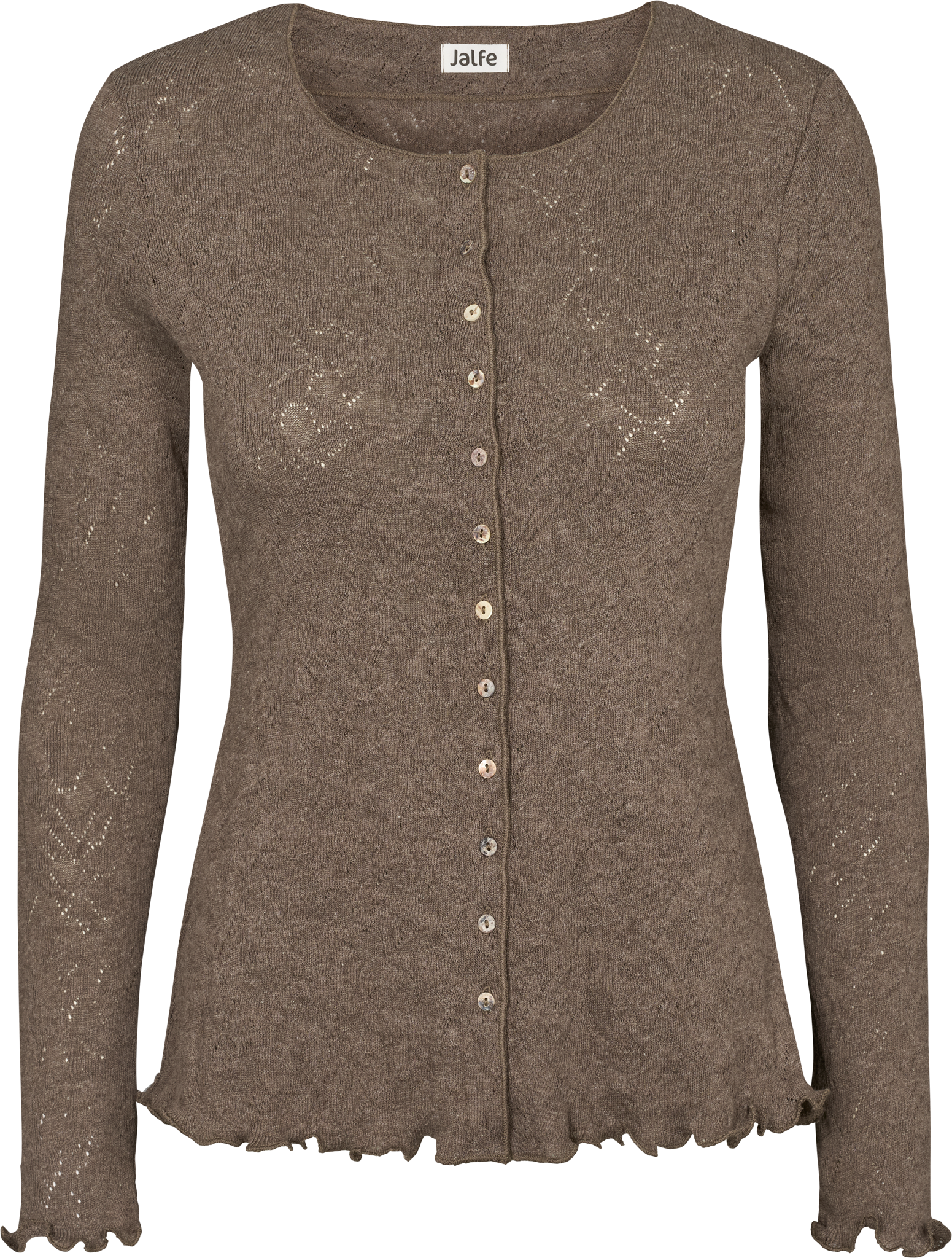 Cardigan jacquard organic cotton