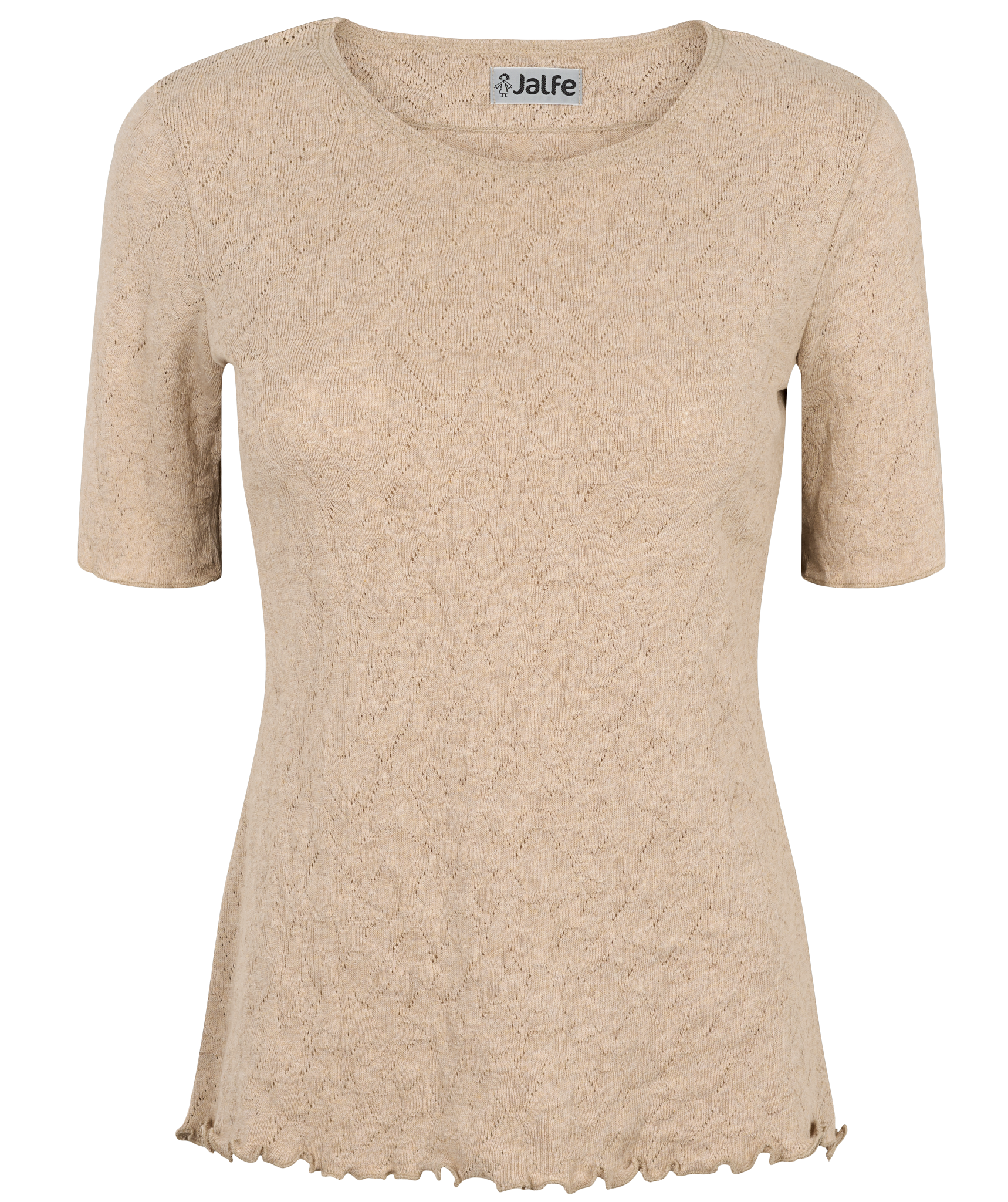 Shirt s/s jacquard organic cotton