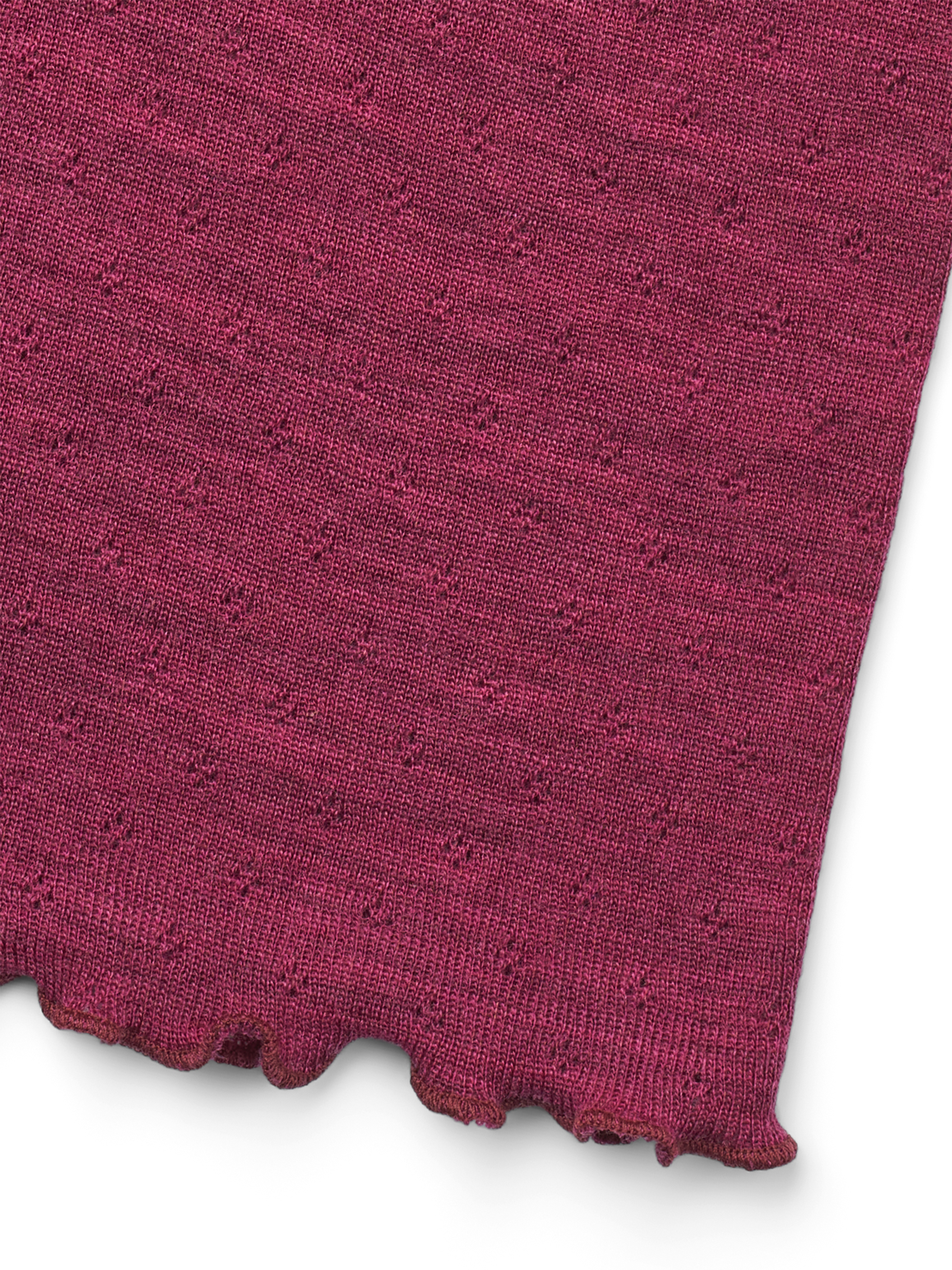 Top eyelet merino