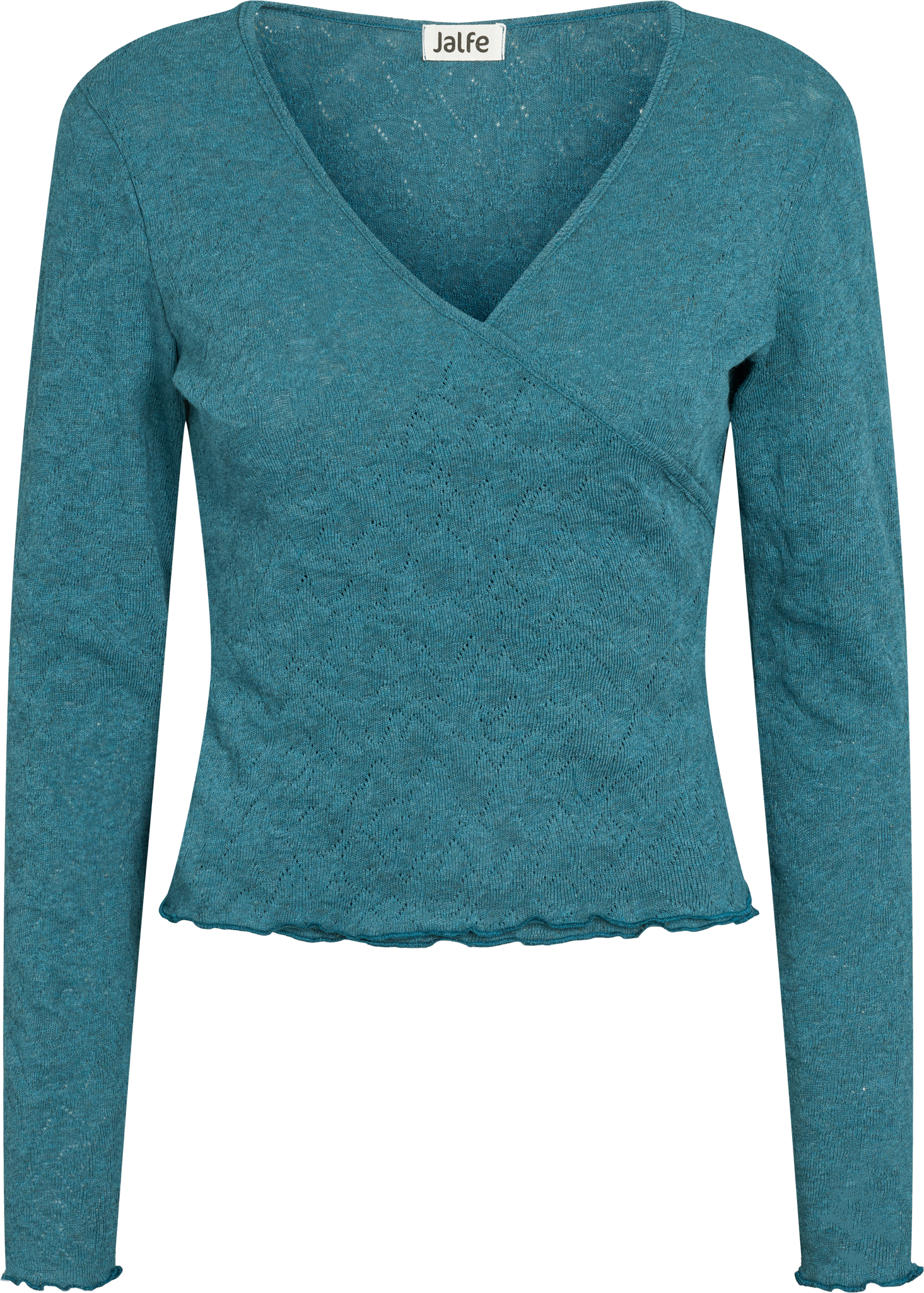 Wrap shirt jacquard organic cotton