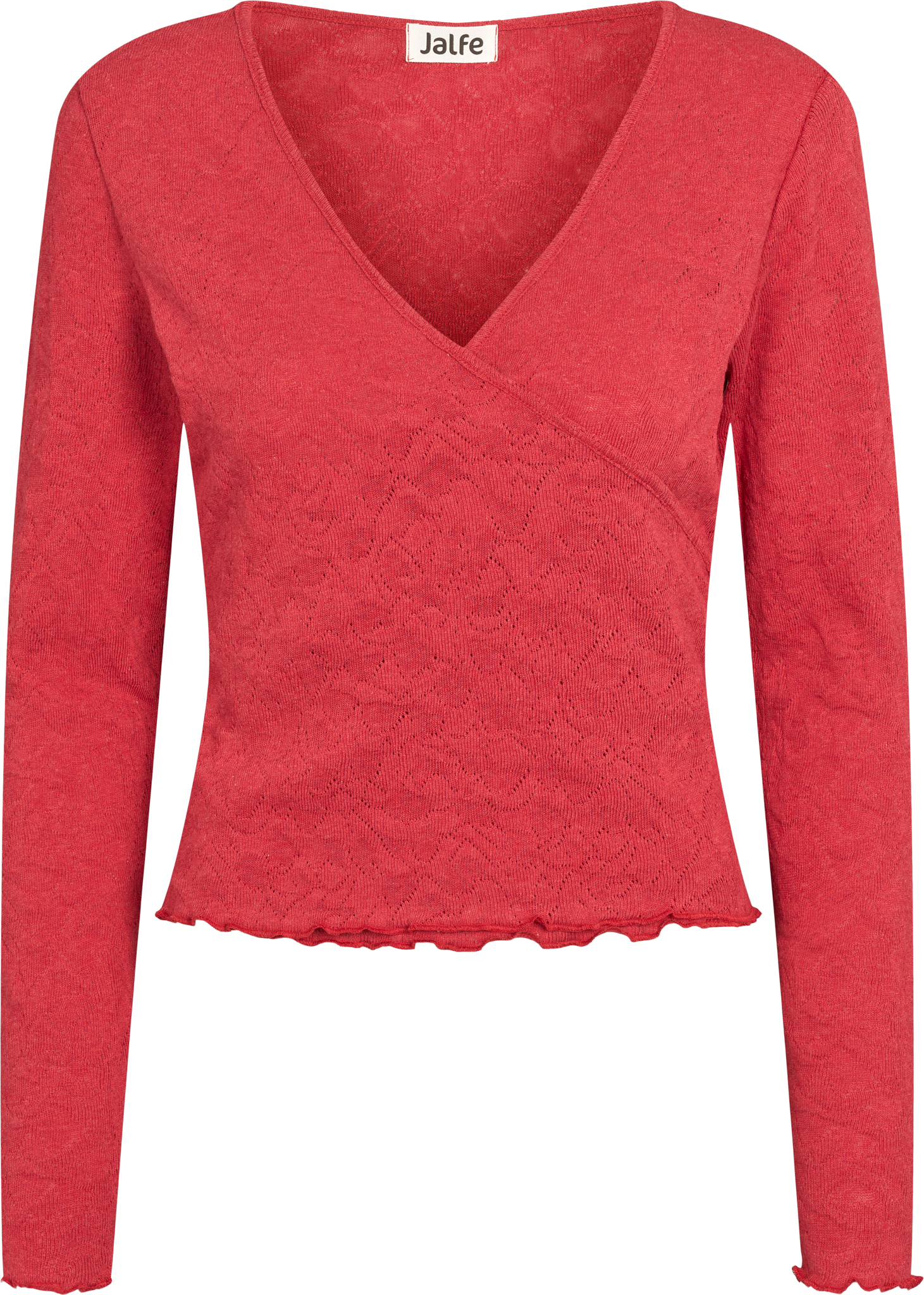 Wrap shirt jacquard organic cotton