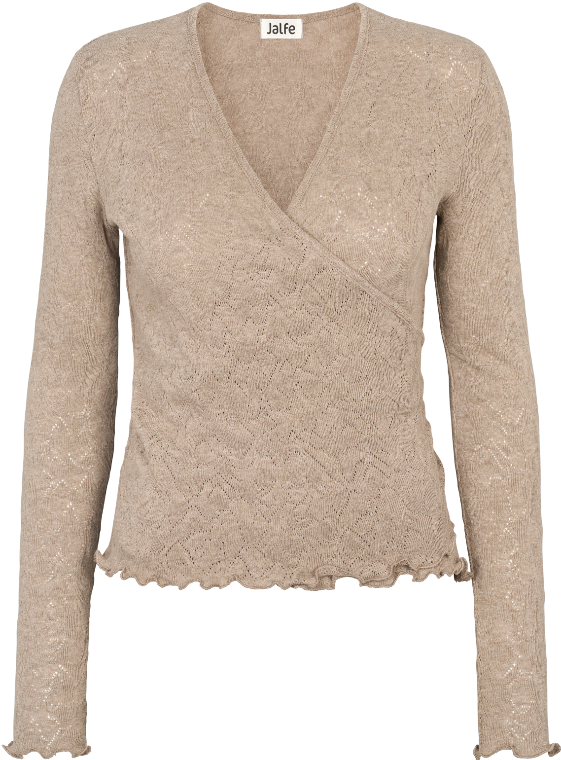 Wrap shirt jacquard organic cotton