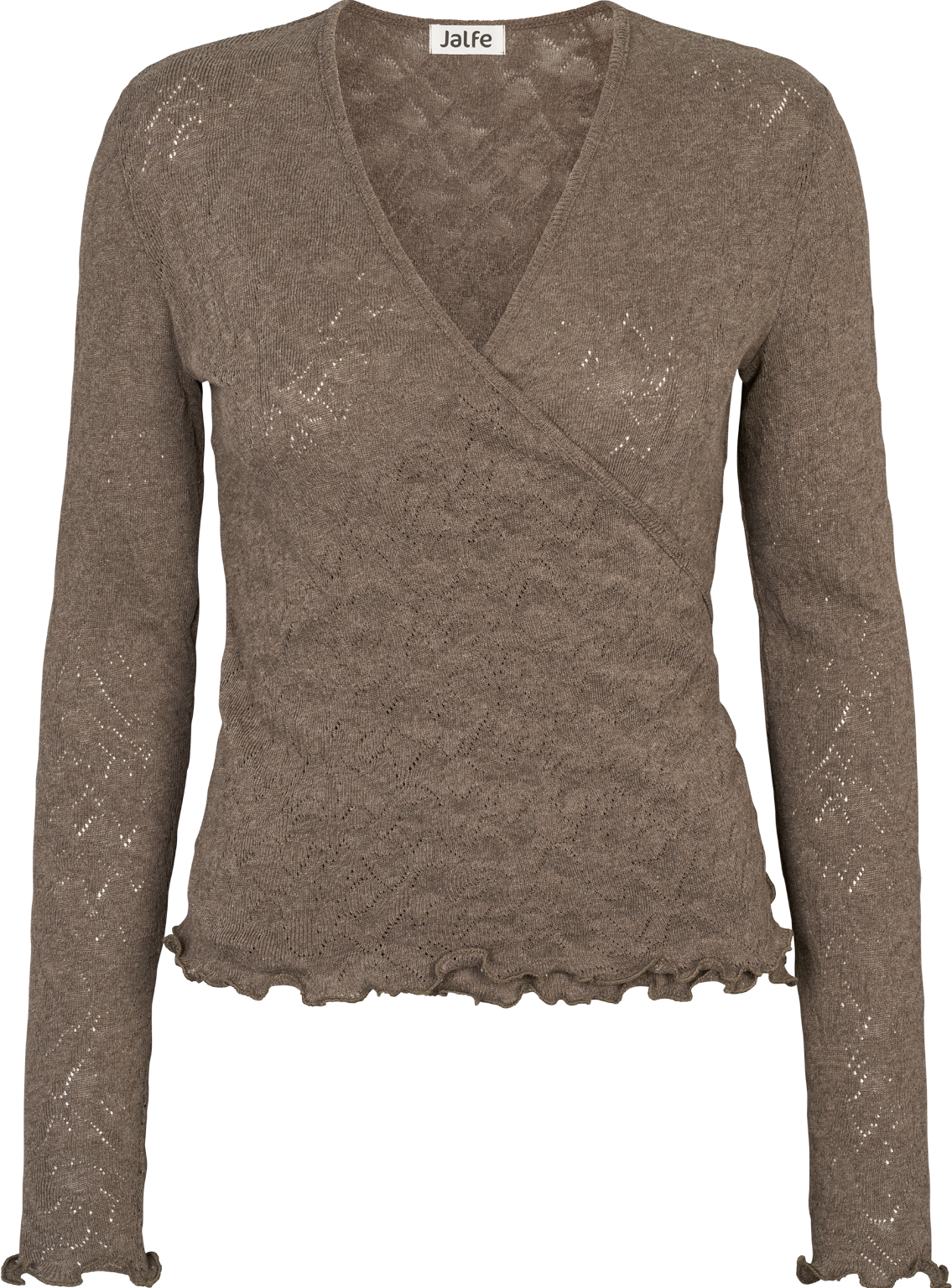 Wrap shirt jacquard organic cotton