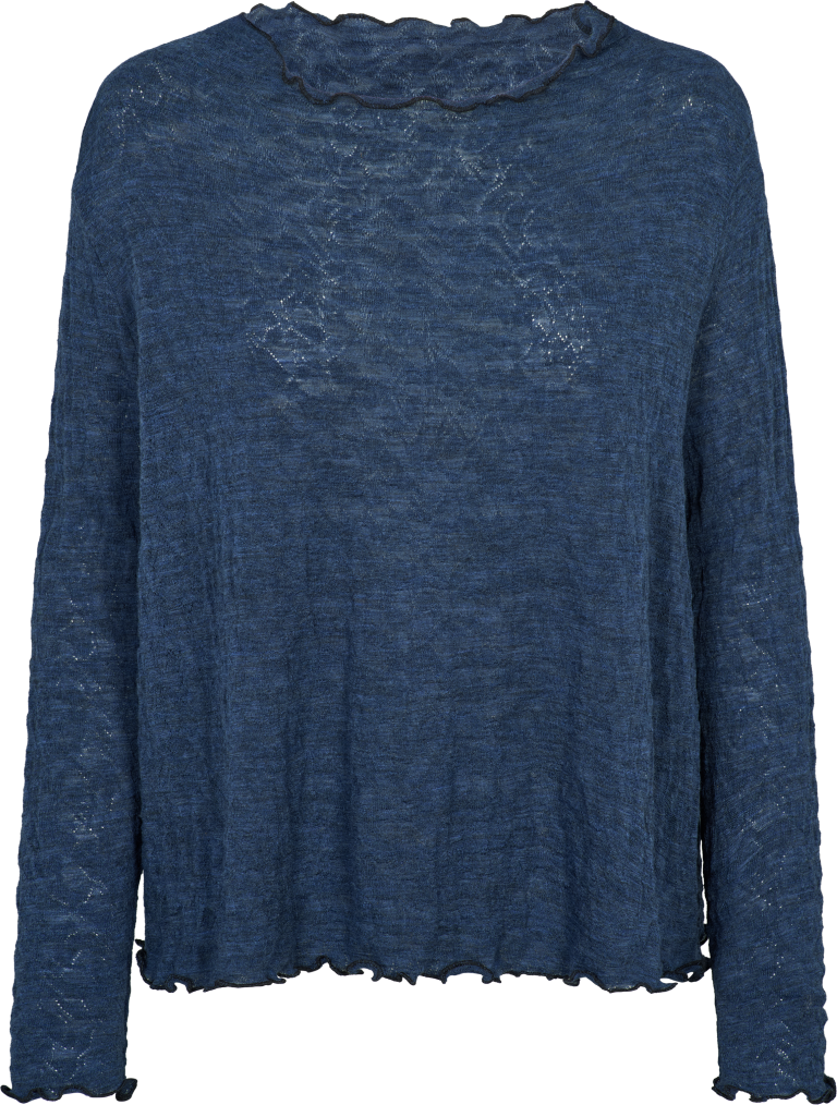 Oversize shirt jacquard merino