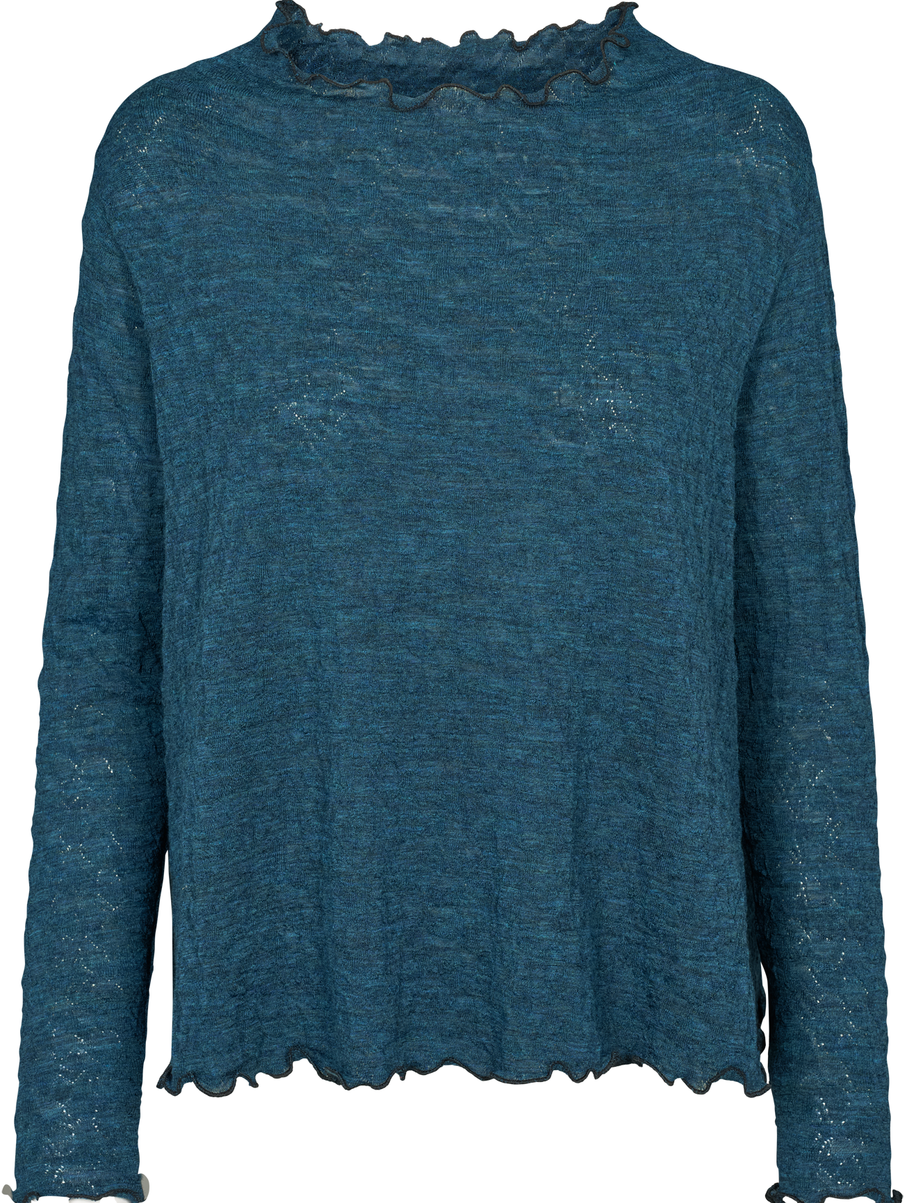 Oversize blouse jacquard merino