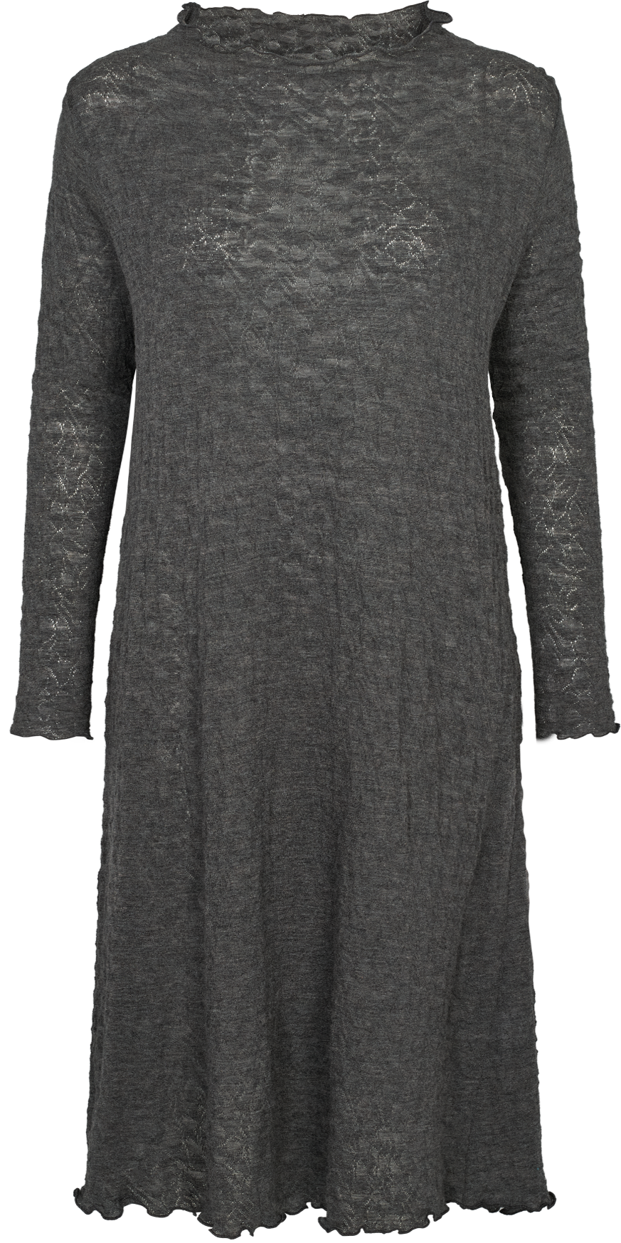 Oversize dress jacquard merino