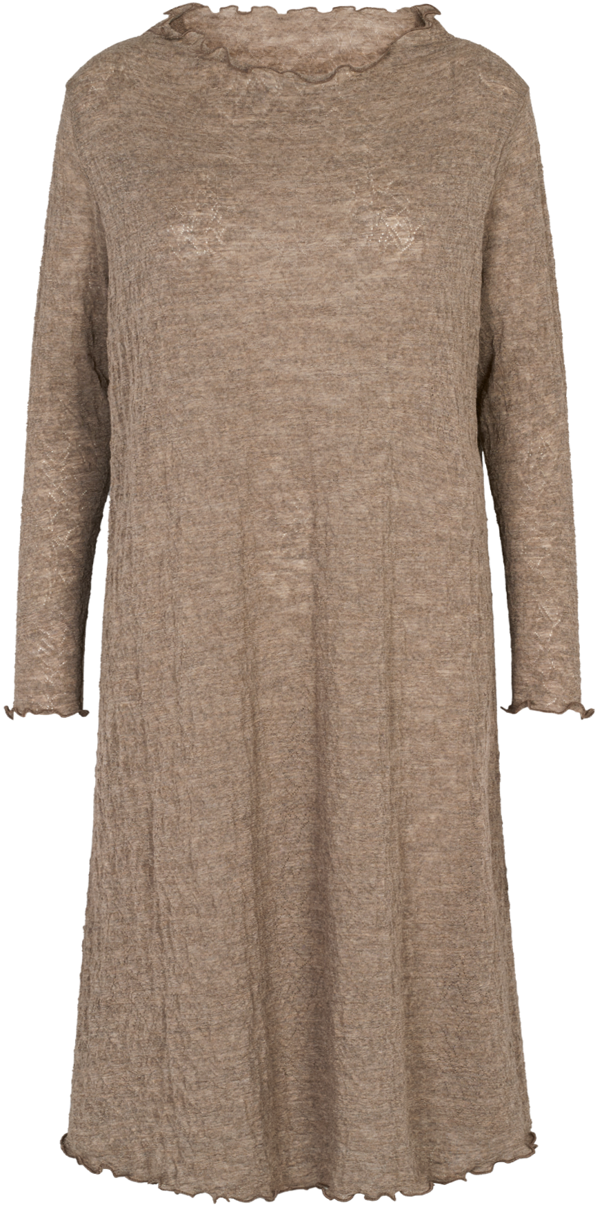 Oversize dress jacquard merino