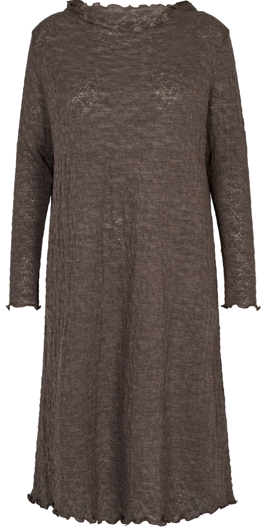 Oversize dress jacquard merino