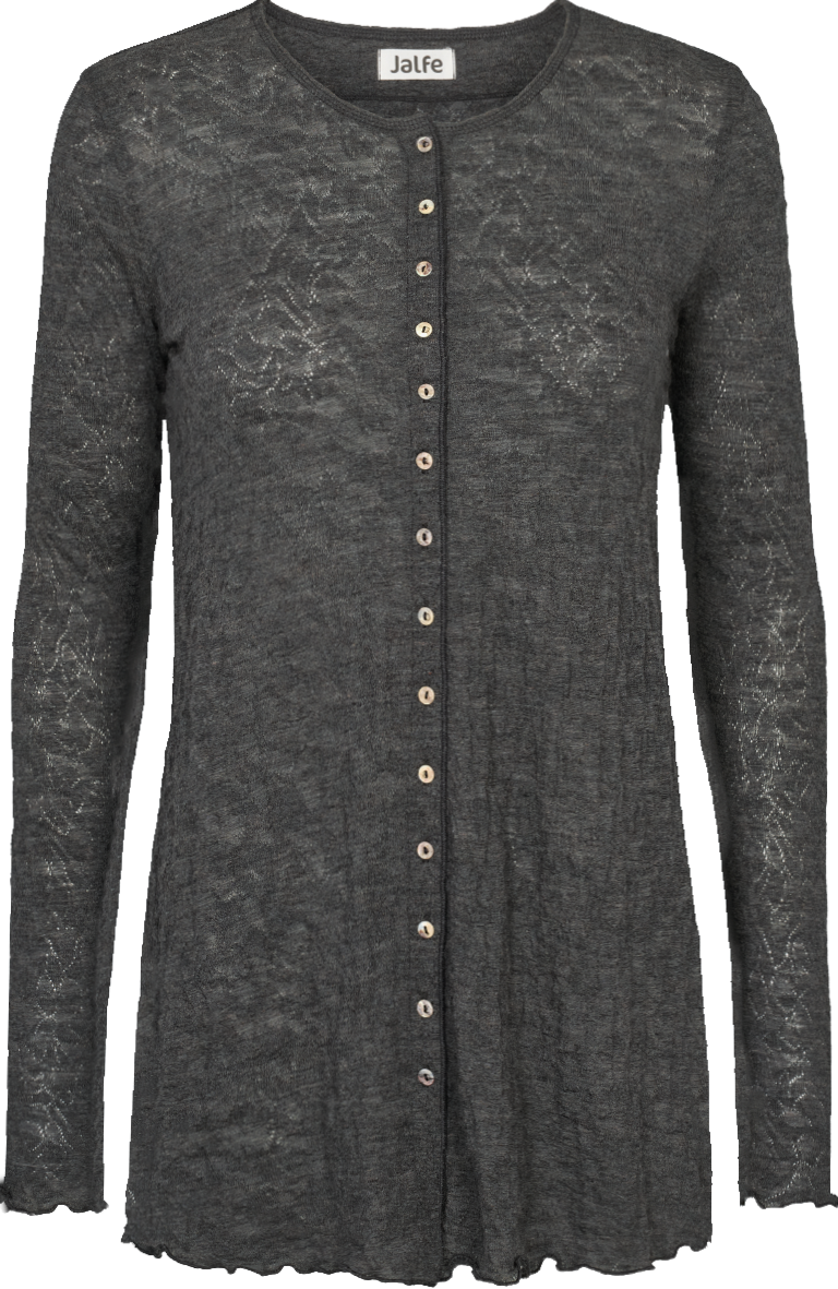 Cardigan jacquard merino