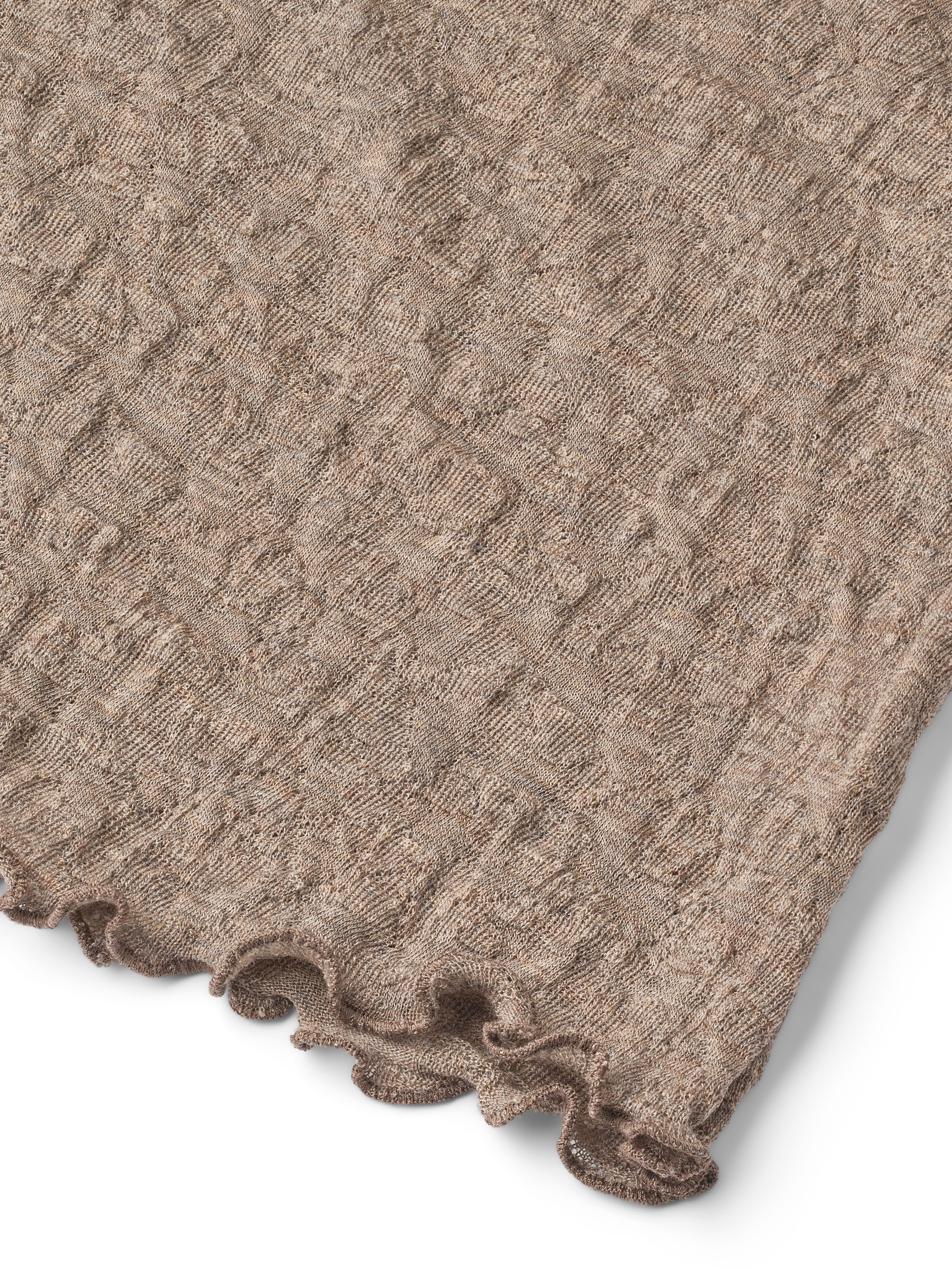 Cardigan jacquard merino