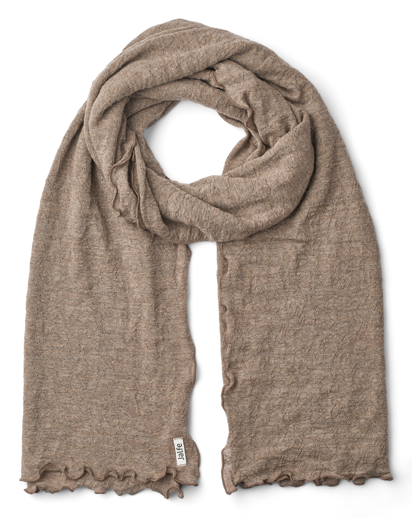 Shawl jacquard merino