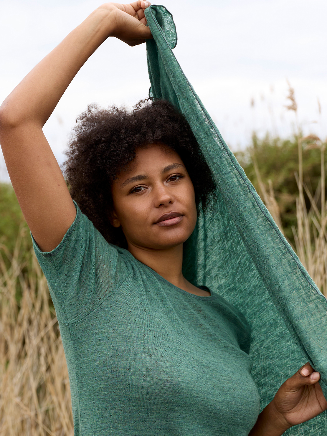 Signe scarf jacquard