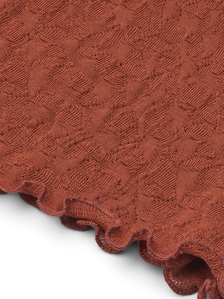 Shawl jacquard merino