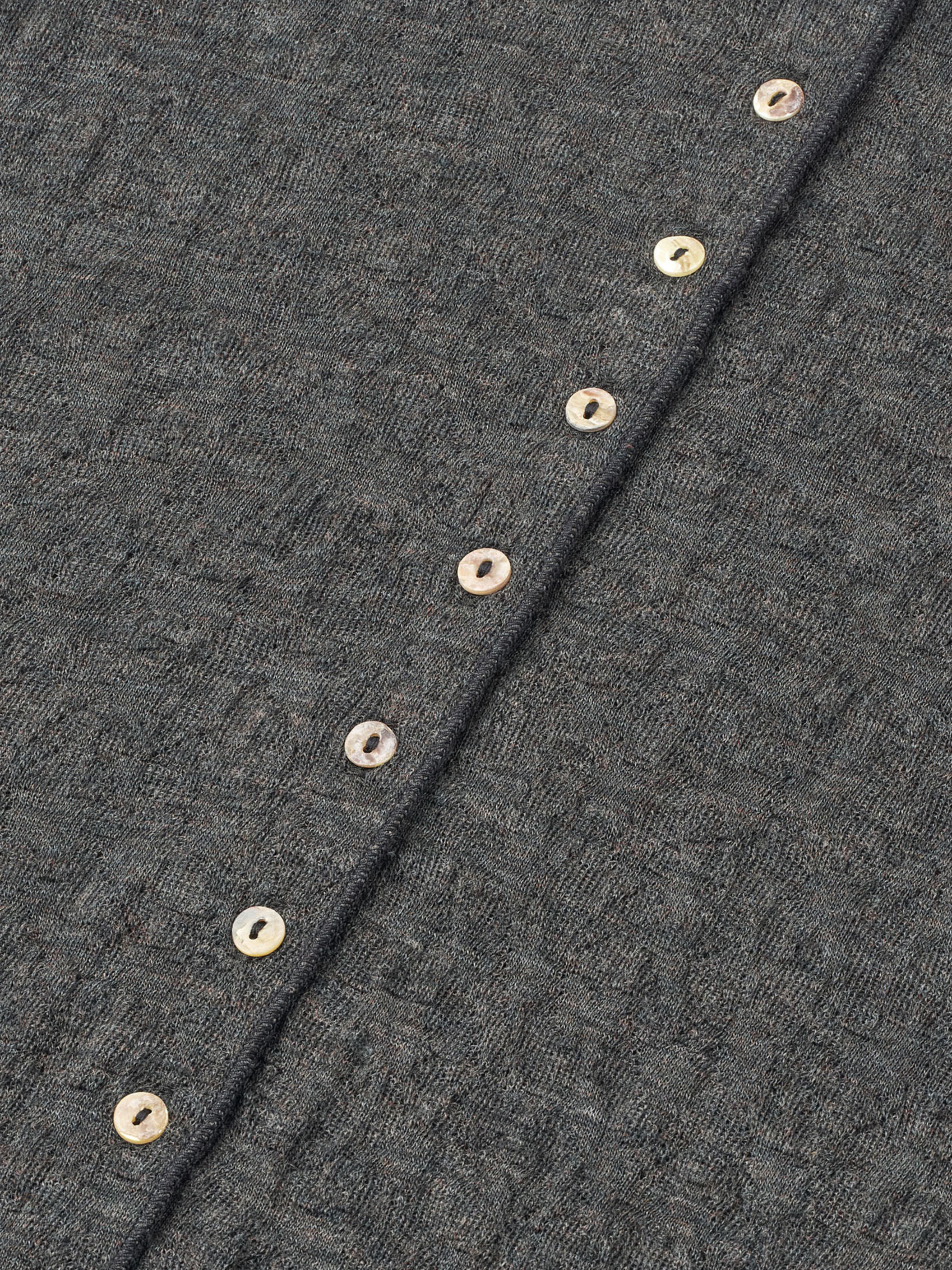 Boxy cardigan jacquard merino