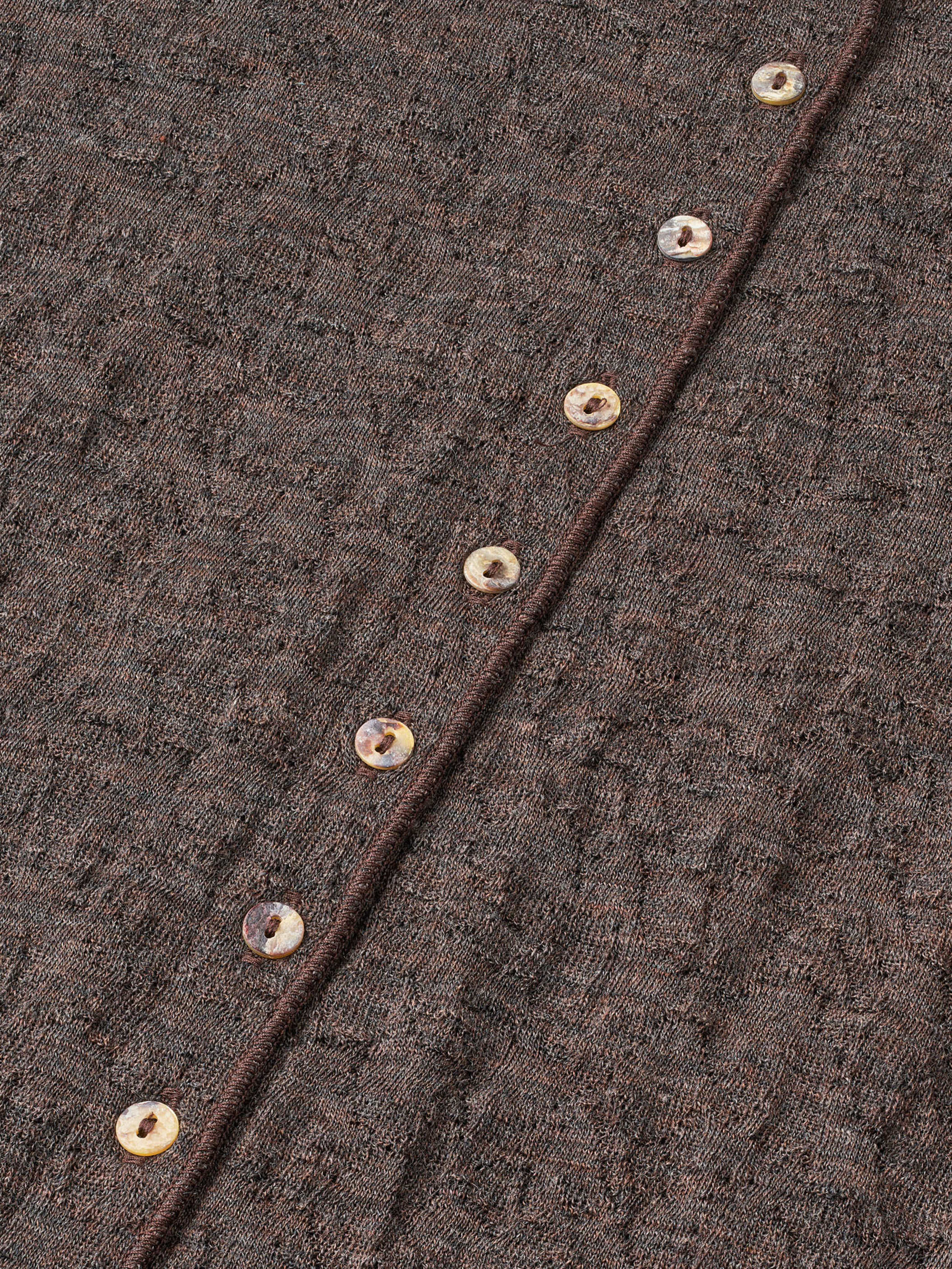Boxy cardigan jacquard merino