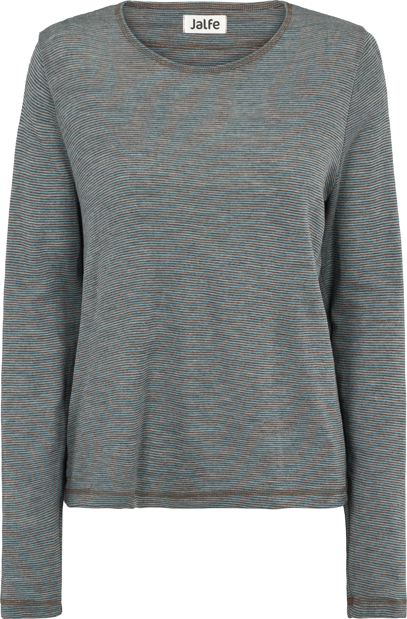 Loose-fit shirt stripes merino