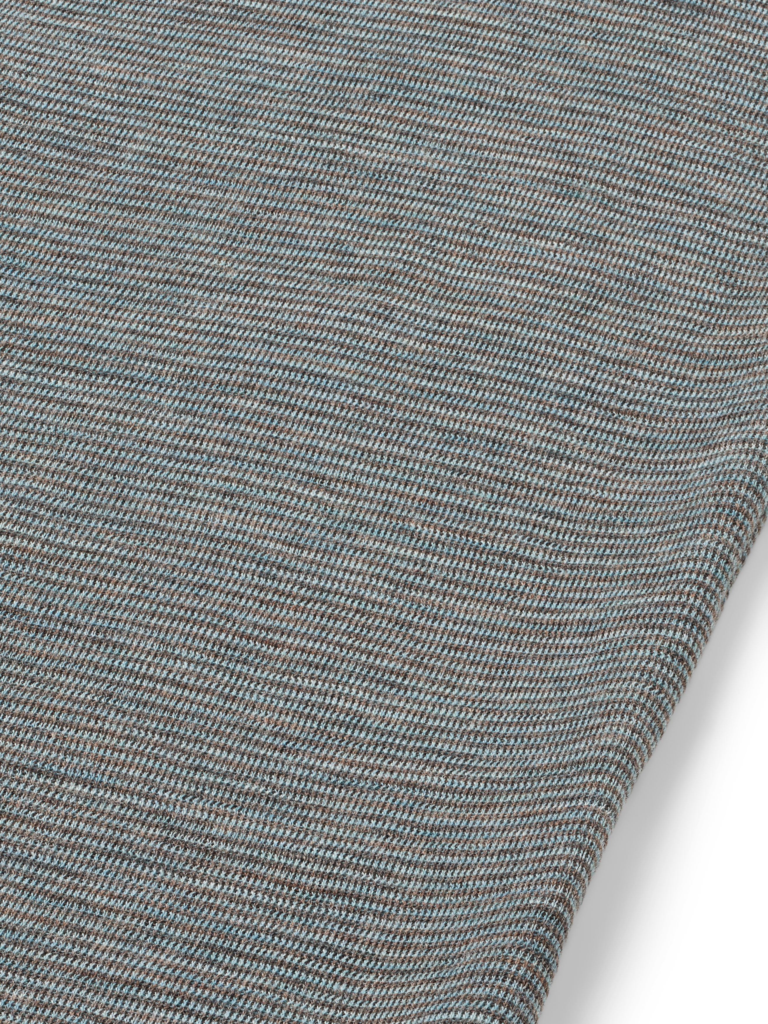 Loose-fit shirt stripes merino
