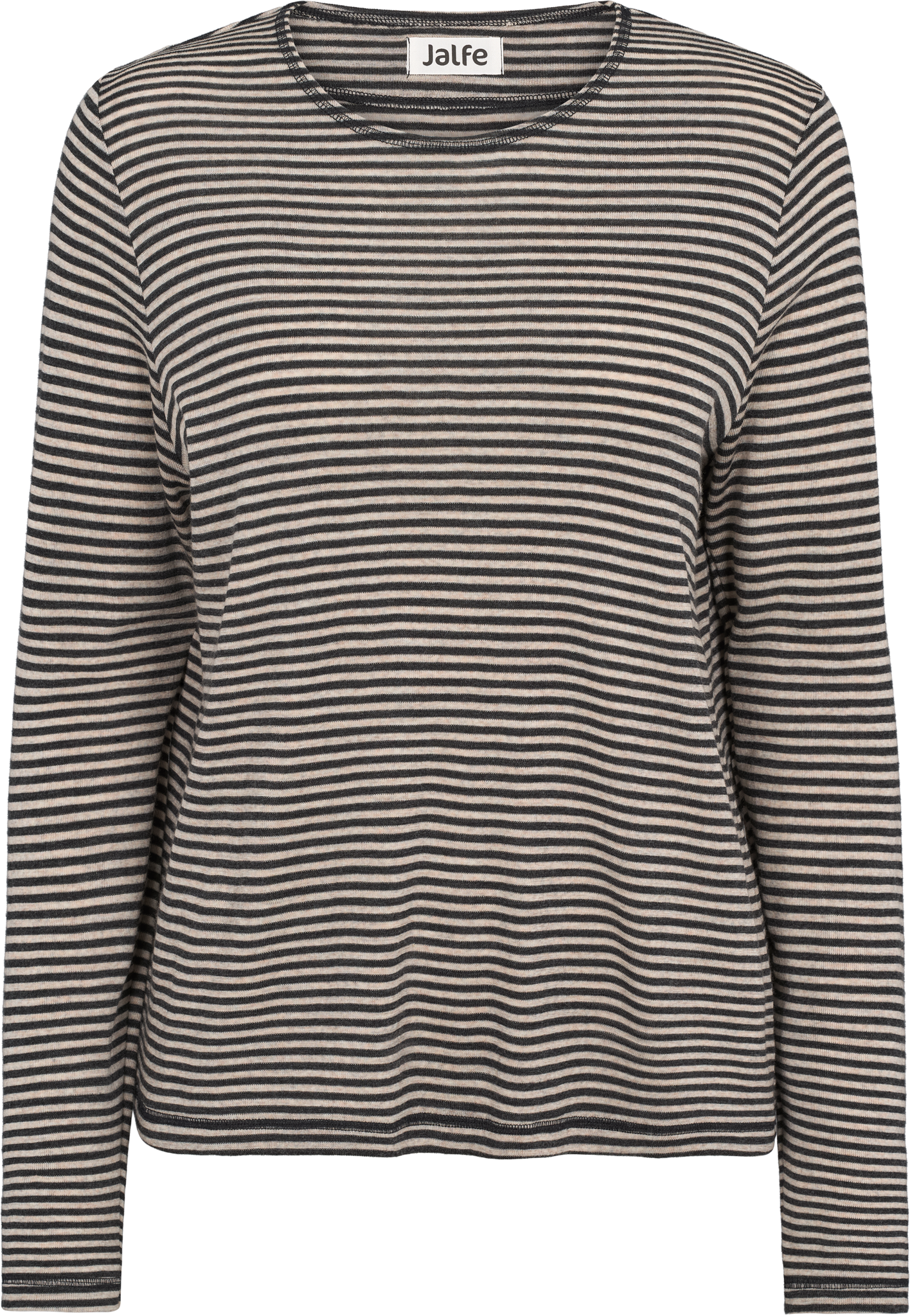 Loose-fit shirt stripes merino