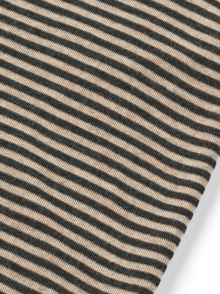Loose-fit shirt stripes merino