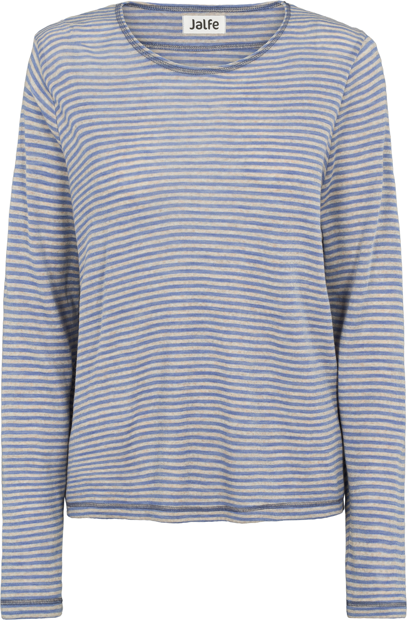 Loose-fit shirt stripes merino