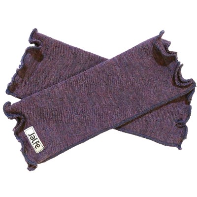 Wrist warmers wool melange, purple 
