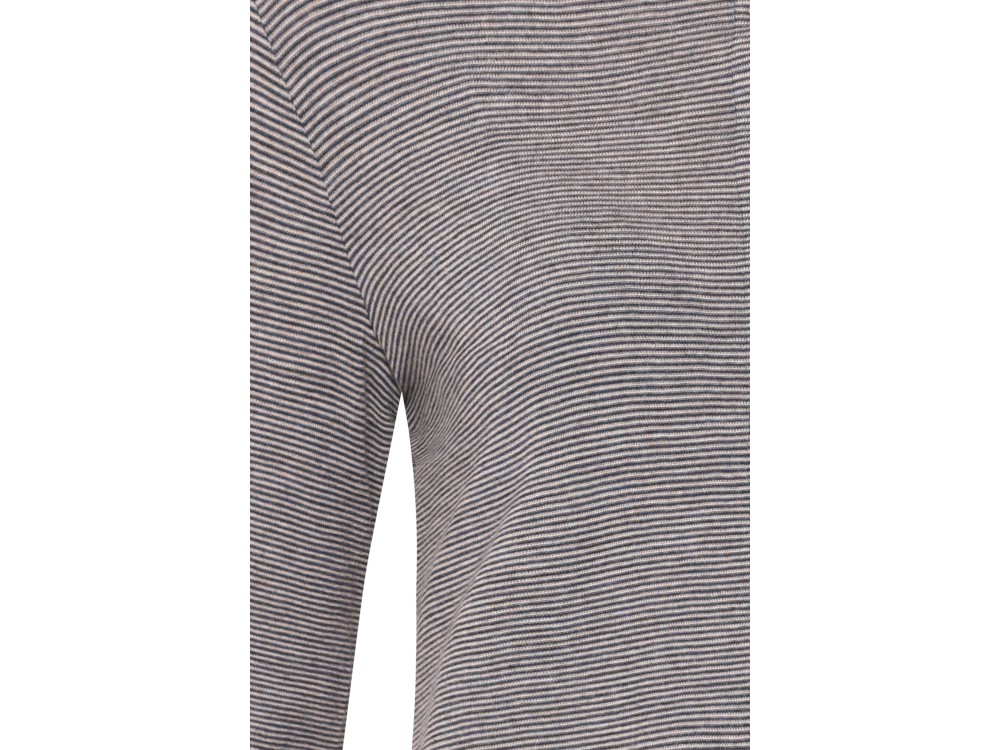 Cardigan wool stripes, jeansblue-undyed