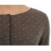 Button dress wool dots, brown
