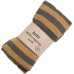 Leggings wool stripes, anthracite-mustard