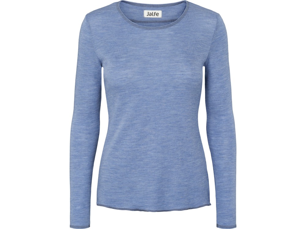 Shirt wool melange, light blue
