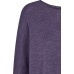 Oversize cardigan uld melange, purple