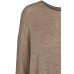 Oversize cardigan wool melange, light brown
