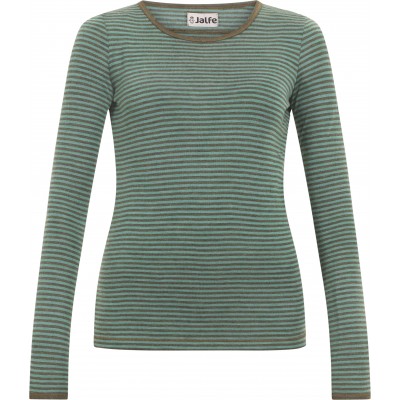Shirt wool narrow stripes, emerald-pine