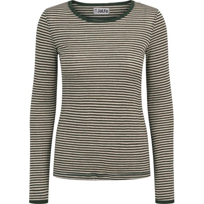 Shirt wool narrow stripes, pinetree-undyed