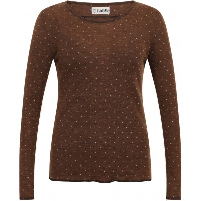 Shirt wool dots, brown