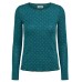 Shirt wool dots, turquoise
