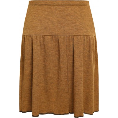Skirt wool rib, mustard